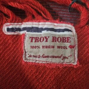 Troy Robe Cozy Red and Green Throw Blanket